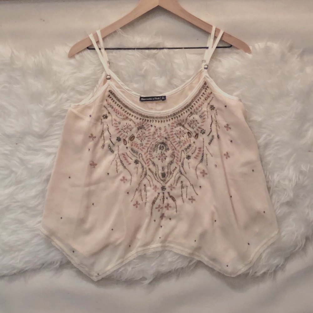NWT Abercrombie and Fitch Embellished Tank Top